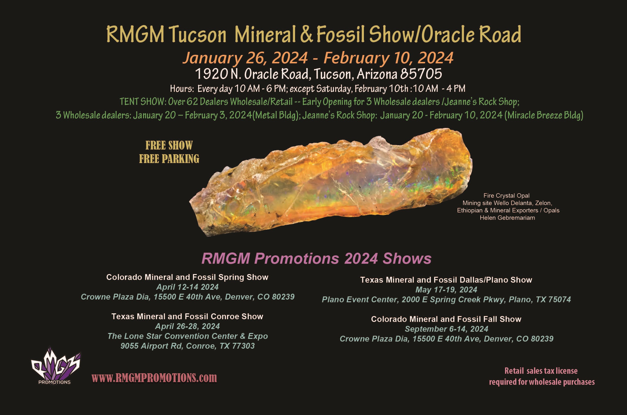 20242025 Tucson Gem Shows Schedule